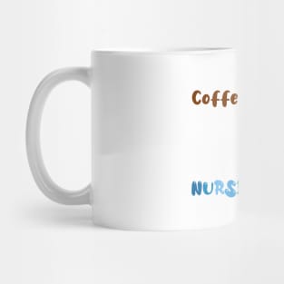 Coffee gives me nurse powers, for nurses and Coffee lovers, colorful design, coffee mug with energy icon Mug